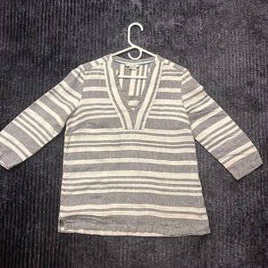 Boden striped linen tunic